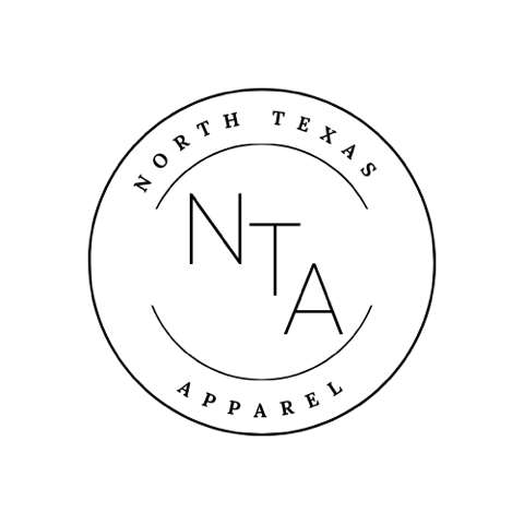 Rounded Logo saying "North Texas Apparel"